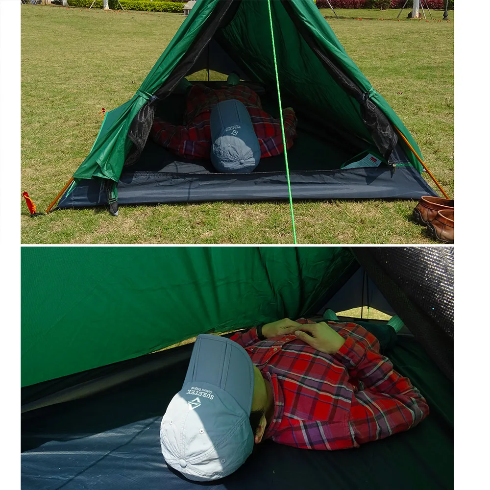 A Tower Ultralight Tent 1 Person Camping Hiking Mountain Backpacking Waterproof Single Bivvy 20D Silicone One Man | Спорт и