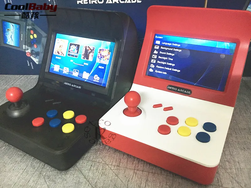 

Coolbaby RS-07 4.3inch High-definition Color Screen Mini Handheld Arcade Double Game Console Nostalgic Children Retro game