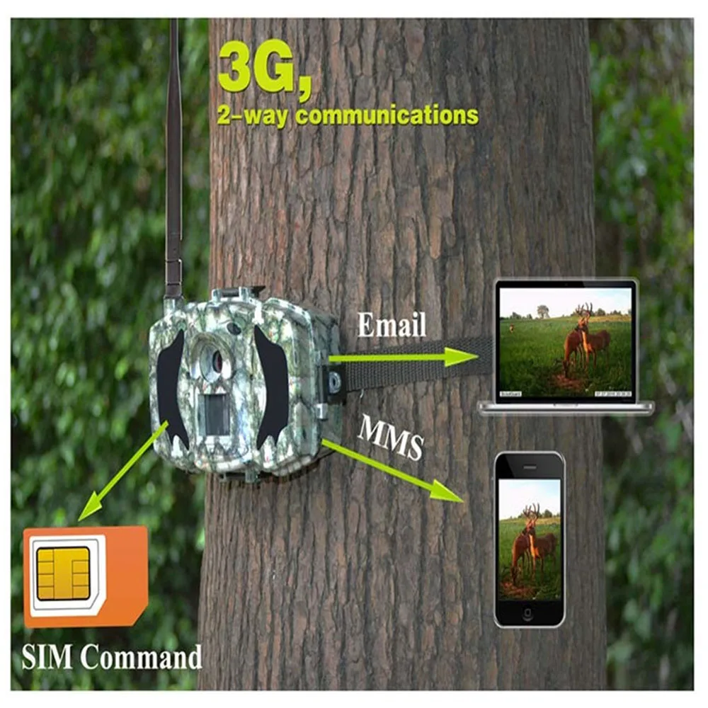 Bolyguard 3G камера для охоты 30MP 940nm ИК ночного видения 100ft Скаут Дикая фото ловушка cazza