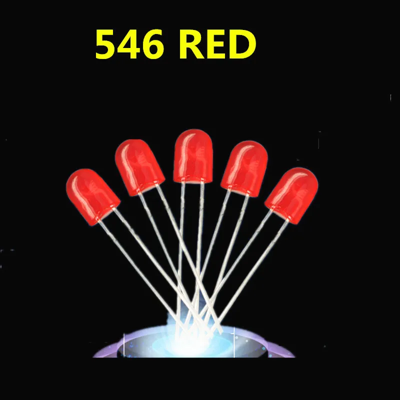 100 шт. 546 светодиодных фонарей красный/зеленый свет|diode red|diode leddiode 100pcs |