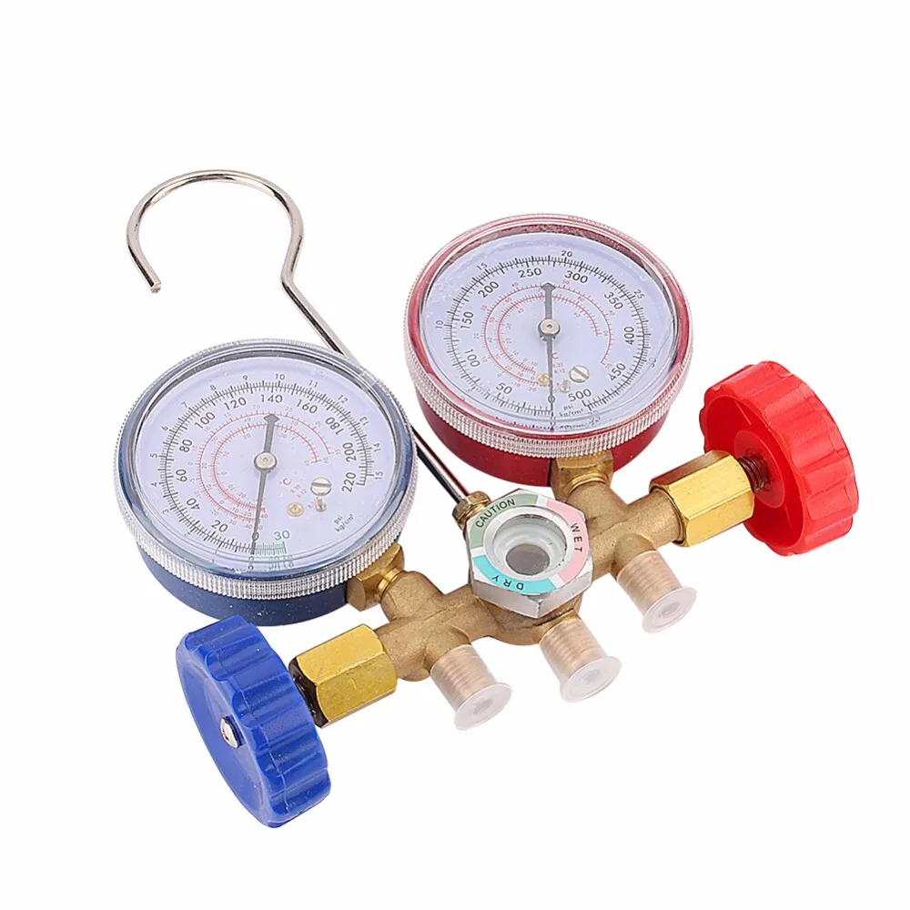 R22 R12 R502 A/C диагностический Манометр Холодильный Кондиционер набор инструментов sn