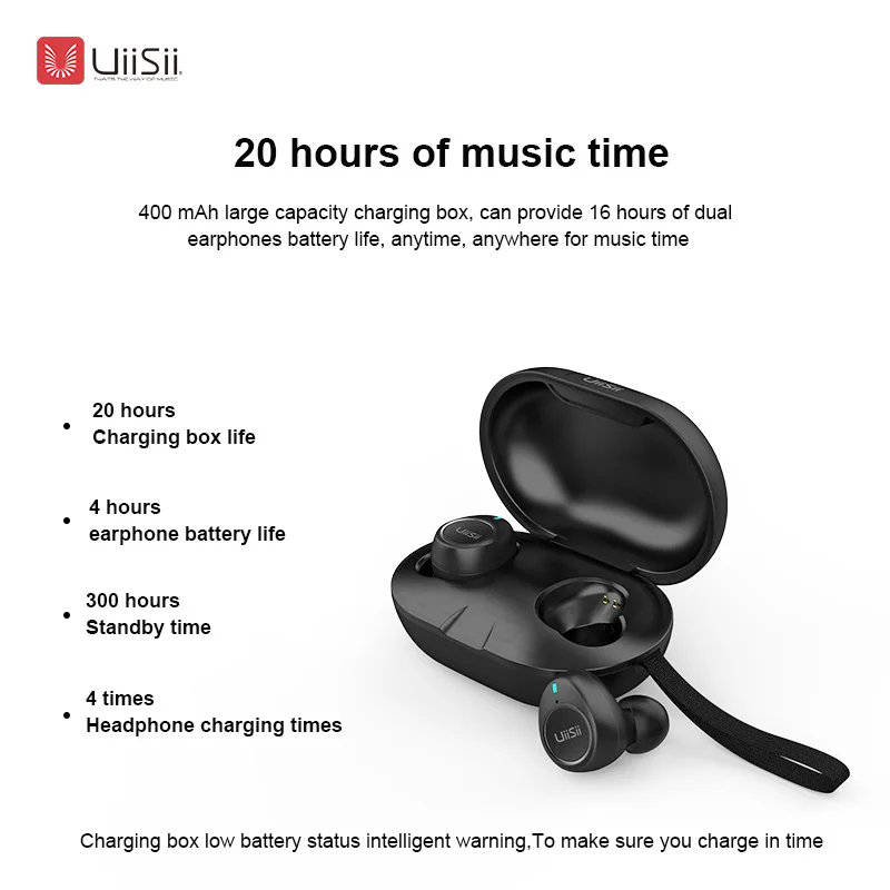 UiiSii TWS 60 беспроводные Bluetooth наушники IPX5 водонепроницаемые спортивные HiFi стерео 5 0