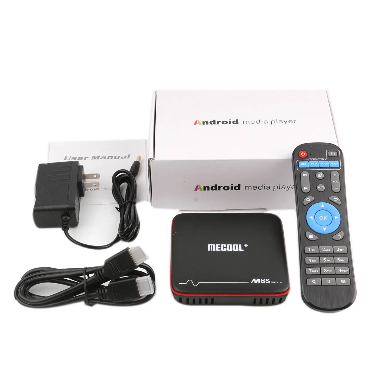 ТВ бокс MECOOL M8S PRO W Android 7 1 Amlogic S905W 1GBRAM 8GBROM 2 4G wifi HD 0 4K x 2K пульт дистанционного