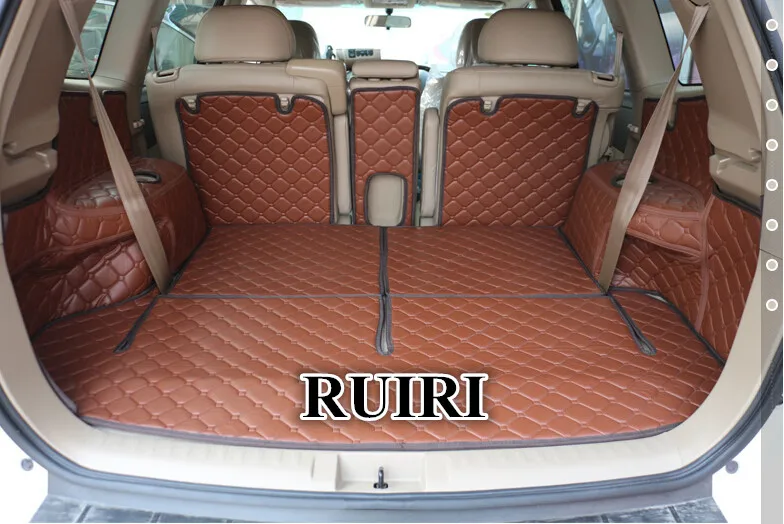 Хорошие коврики для багажника автомобиля Toyota Highlander 7 сидений 2013-2007 прочная