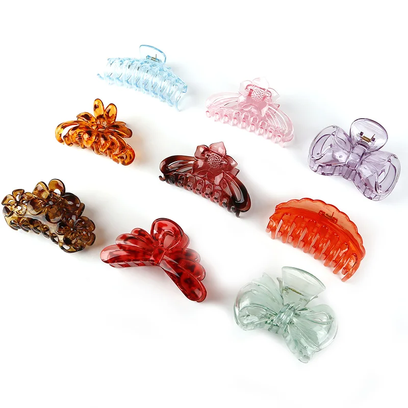 Fashion Women 1PC Random Color Large Girls Hair Claws Clips Hairpins Crab Jaw Clamp Banana Grips Jewelry | Украшения и аксессуары