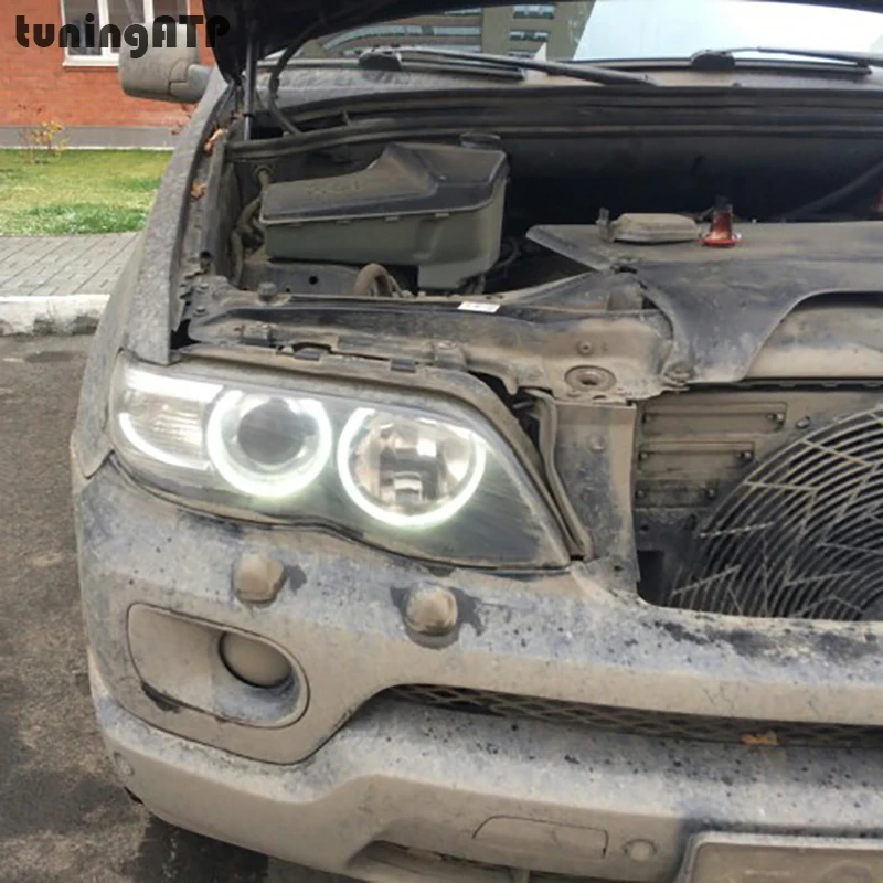2x 6W ангельские глазки Светодиодный Маркер для BMW X5 E53 подтяжка лица версия