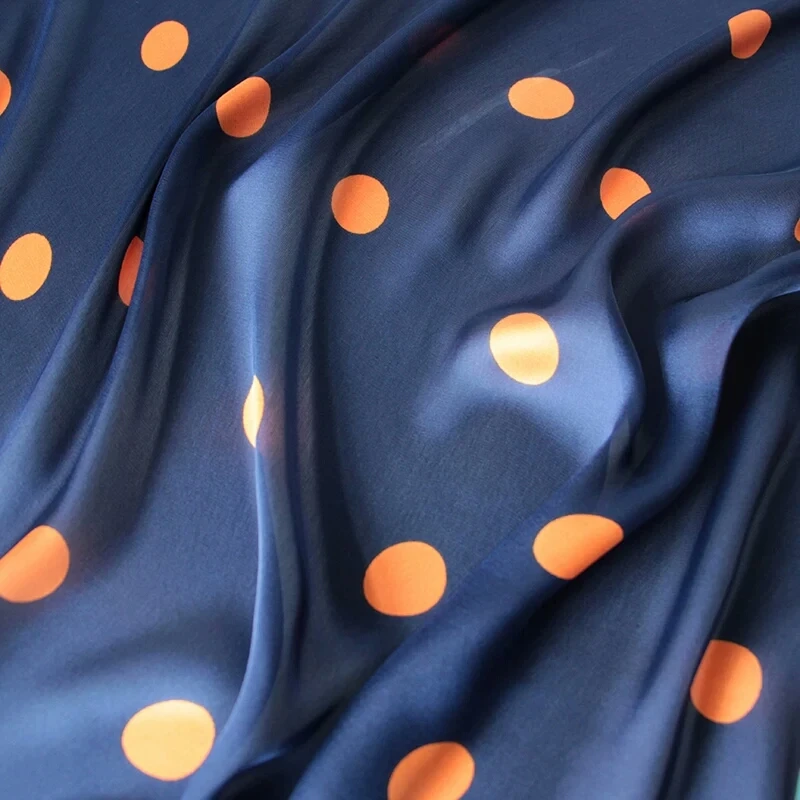Женский Шелковый атласный шарф в горошек 70 Х70 см|fashion silk scarf|silk fashion scarfsilk scarf |