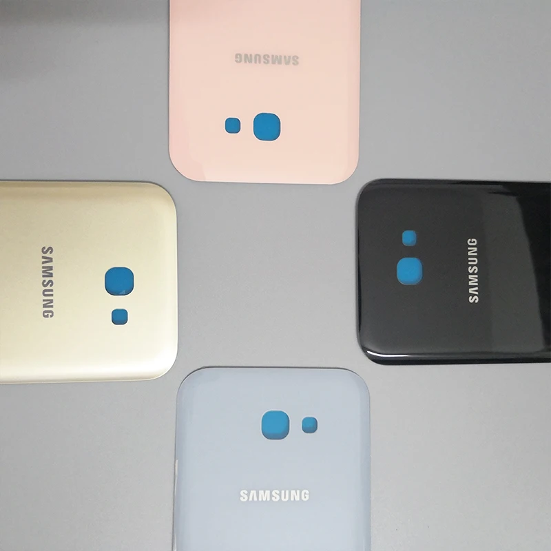 Оригинальный Samsung A3 2017 A320 задняя крышка батарейного отсека 3D стеклянный корпус