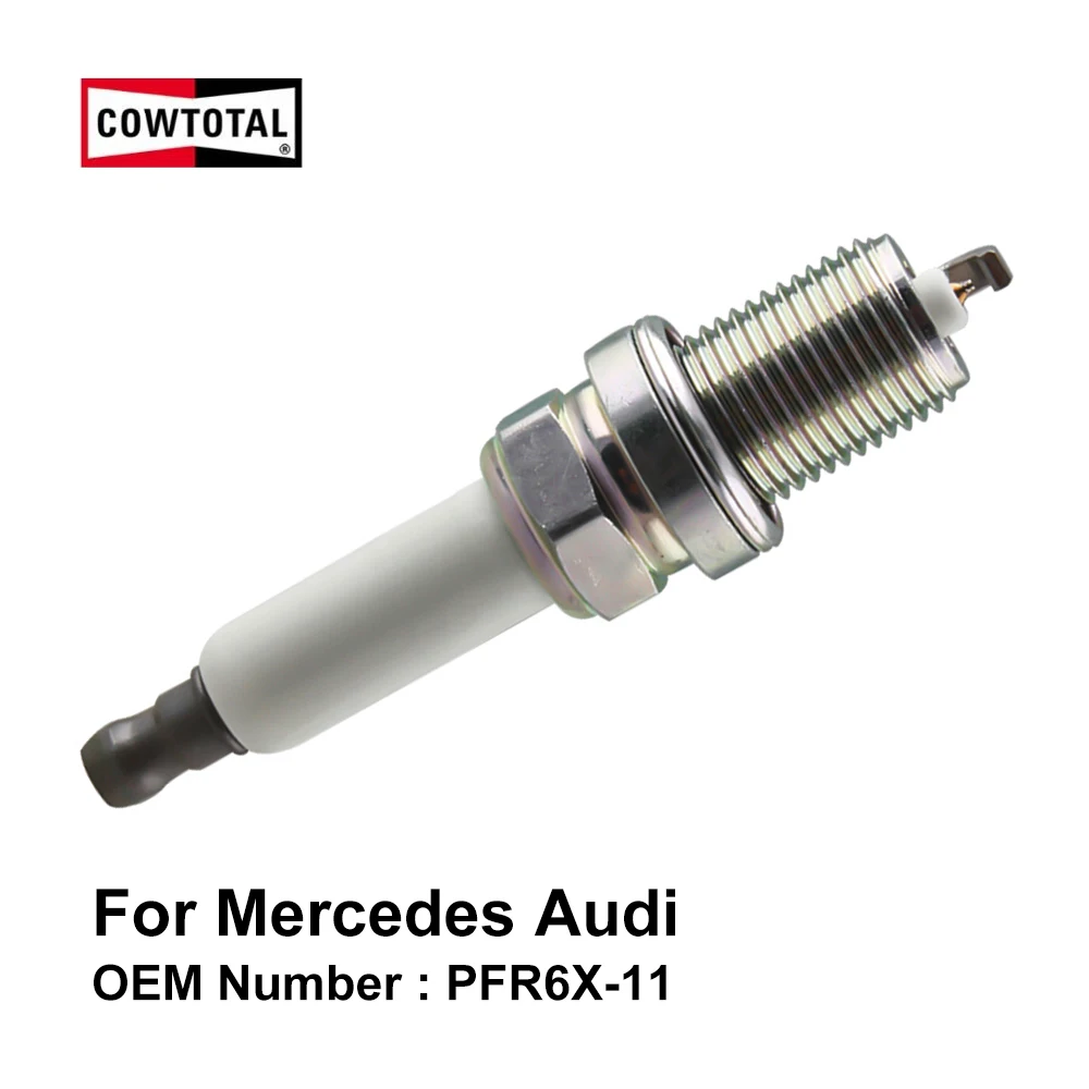 COWTOTAL иридиевая Свеча зажигания PFR6X 11 для Audi A6 A8 Q5 Mercedes CLK240 C240 C280 E240 E280 ML320 S280 вито