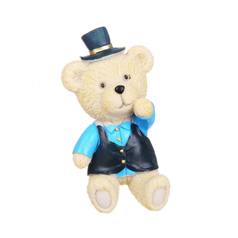 

BalleenShiny Resin Cartoon Bear Outlet Plug Storge Hook Self-adhesive Key Gadgets Creative Animal Storge Hanger Key Towel Hook