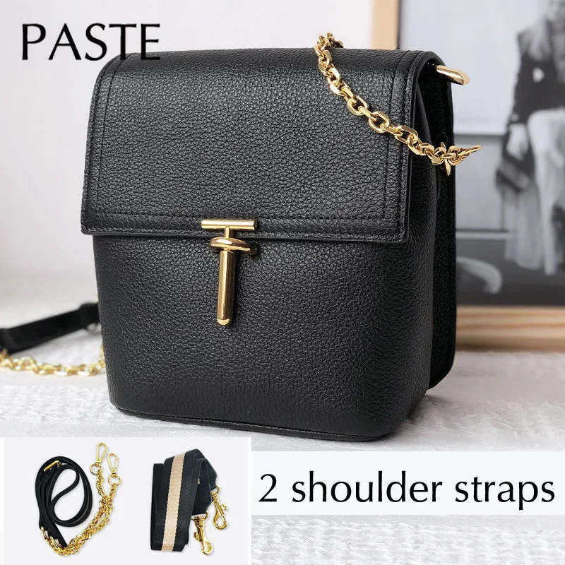 Женская винтажная сумка в форме ведра Bloger маленькая - мессенджер из натуральной