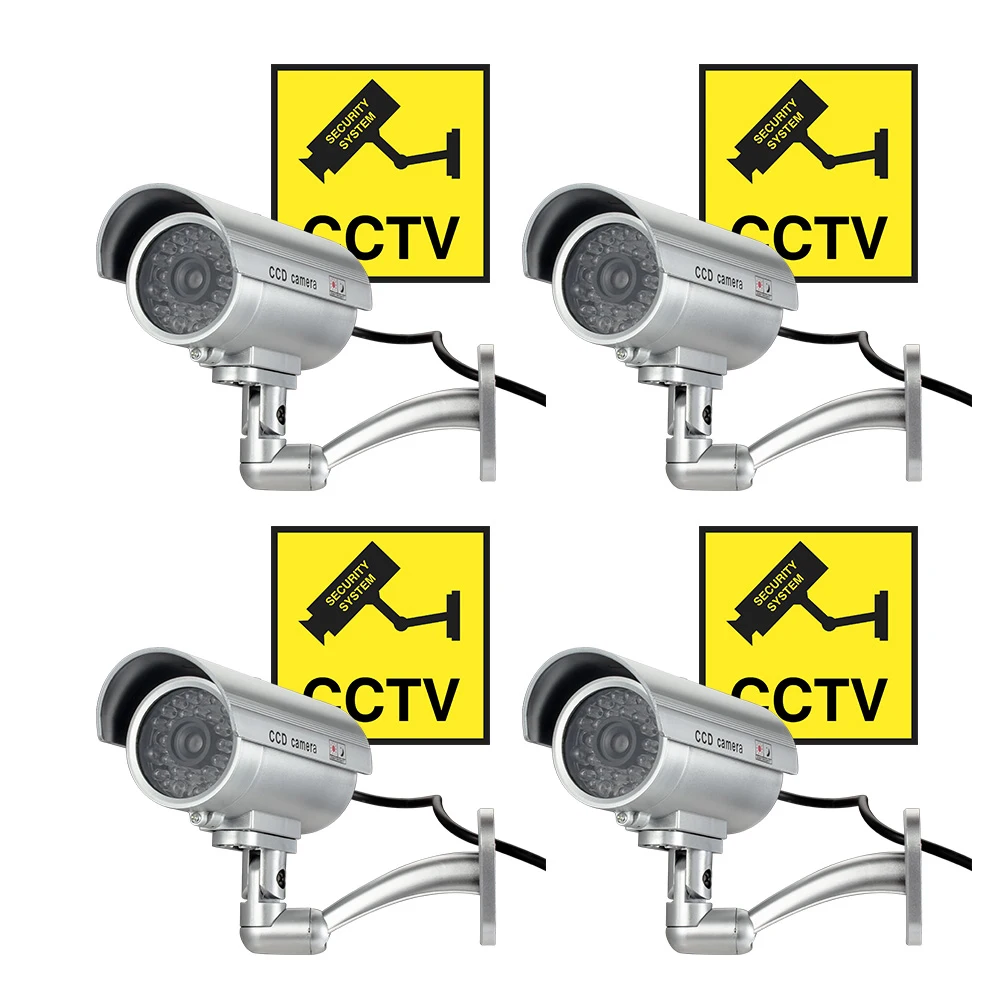 4 шт./лот Водонепроницаемая пустышка камера пуля мигающая красная светодиодная