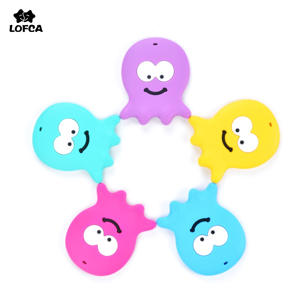 1 шт. детский Прорезыватель Осьминог из мягкого силикона|Детские прорезыватели| |