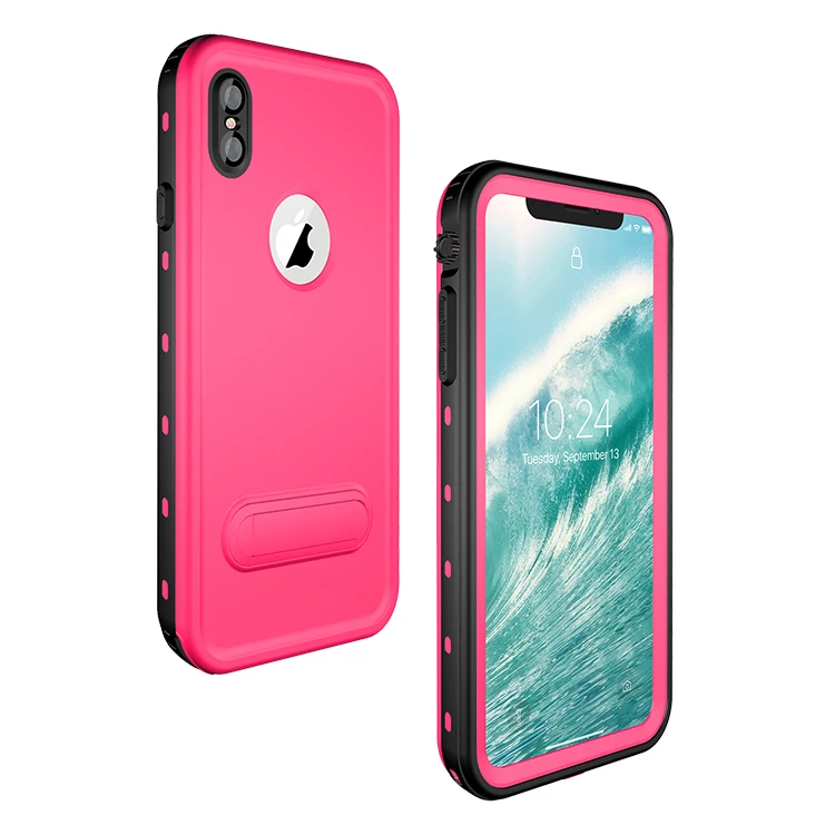For IPhone XS Max/ iPhone XS/ XR IP68 RedPepper Waterproof Case Diving Underwater PC + TPU Armor Cover With Phone Stand | Мобильные