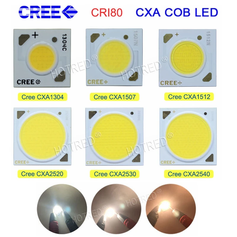 2 шт. оригинальный Cree CXA 10 Вт CXA1304 15 CXA1507 24 CXA1512 65 CXA2530 Холодный/теплый белый 5000K 3000K COB