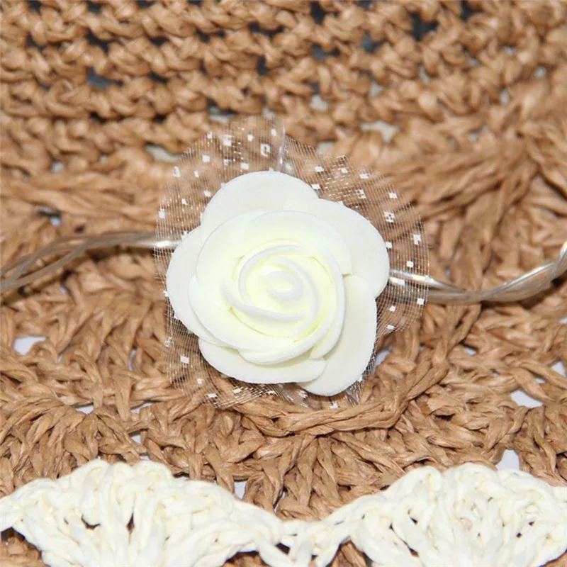 Кружевная Роза Свадебный декор для рождевечерние уличная сказочная гирлянда