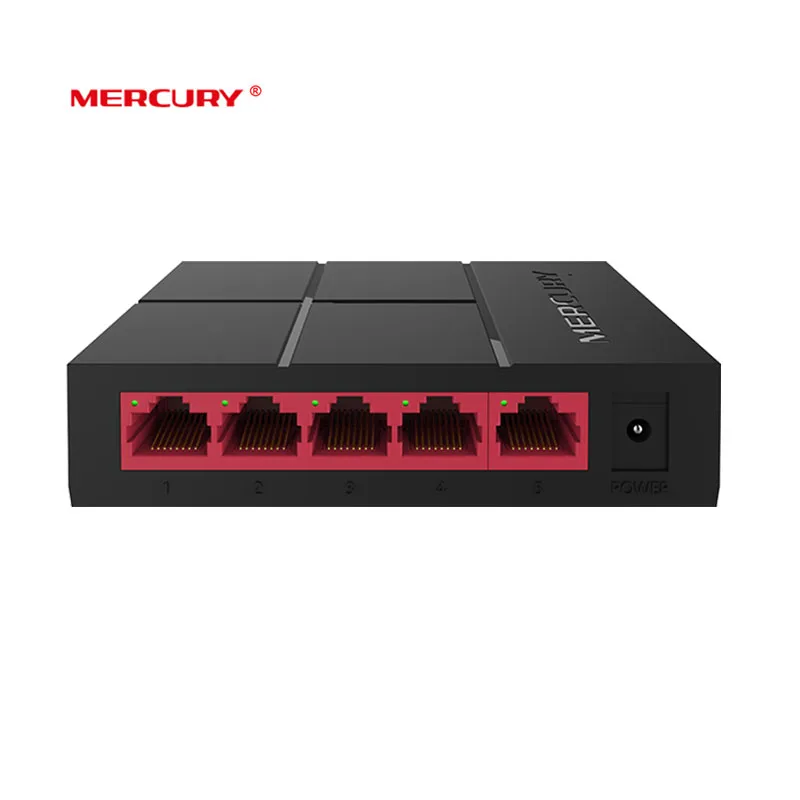 Мини гигабитный коммутатор MERCURY SG105M 5 портов RJ45 10/100/1000 Мбит/с сетевой настольный
