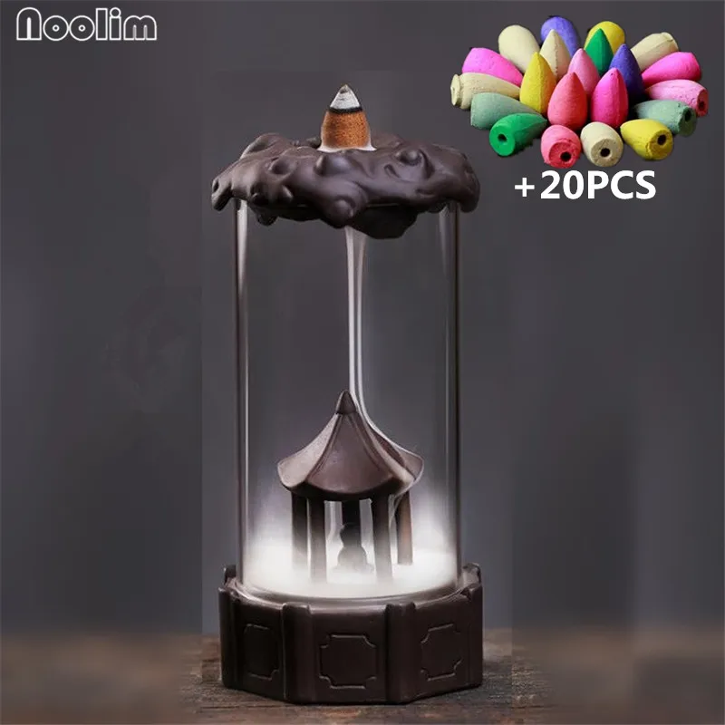 Zen буддистская акриловая крышка фонового благовония горелка креативный