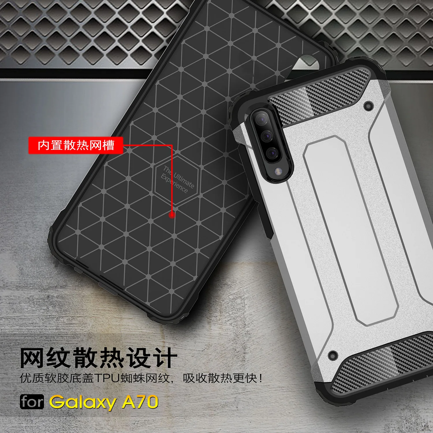 For Samsung Galaxy A70 A50 A40 A30 A10 Case Luxury Hard Armor Rugged PC+TPU Hybrid Protect back cover case samsung M10 M20 |