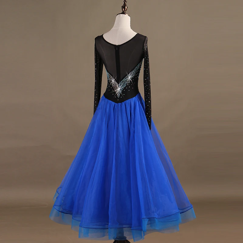 2018 индивидуальные роскошные стразы платья для конкурса бальных танцев