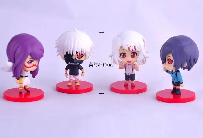 4 шт./компл. персонажи аниме Токийский Гуль KEN KANEKI милая коллекция экшн-фигурки