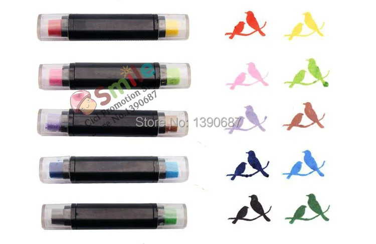 Два цвета губка на водной основе подушечка творческий ручка чернилами площадку