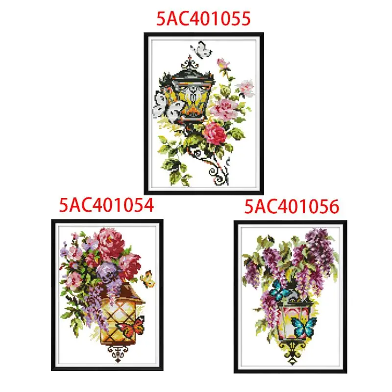 Набор для вышивки крестом 14 карат ручной работы с цветочным светом|Упаковка| |