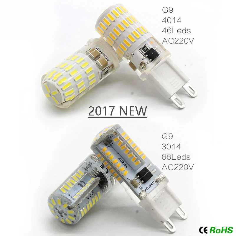 Новые мини Bombillas Светодиодные G4 G9 лампочки SMD3014 2835 4014 3 Вт 7 9 12 светодиодные лампы 220