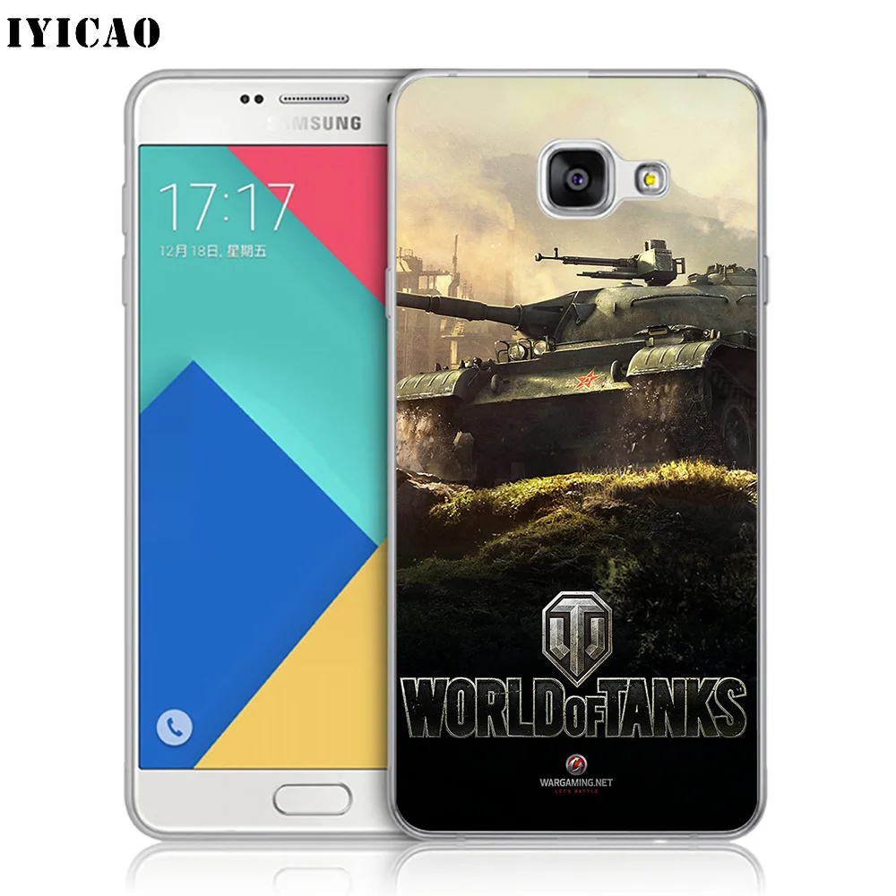 Мягкий силиконовый чехол для телефона IYICAO World of Tanks Samsung A10 A30 A40 A50 A70 M10 M20 M30 TPU |