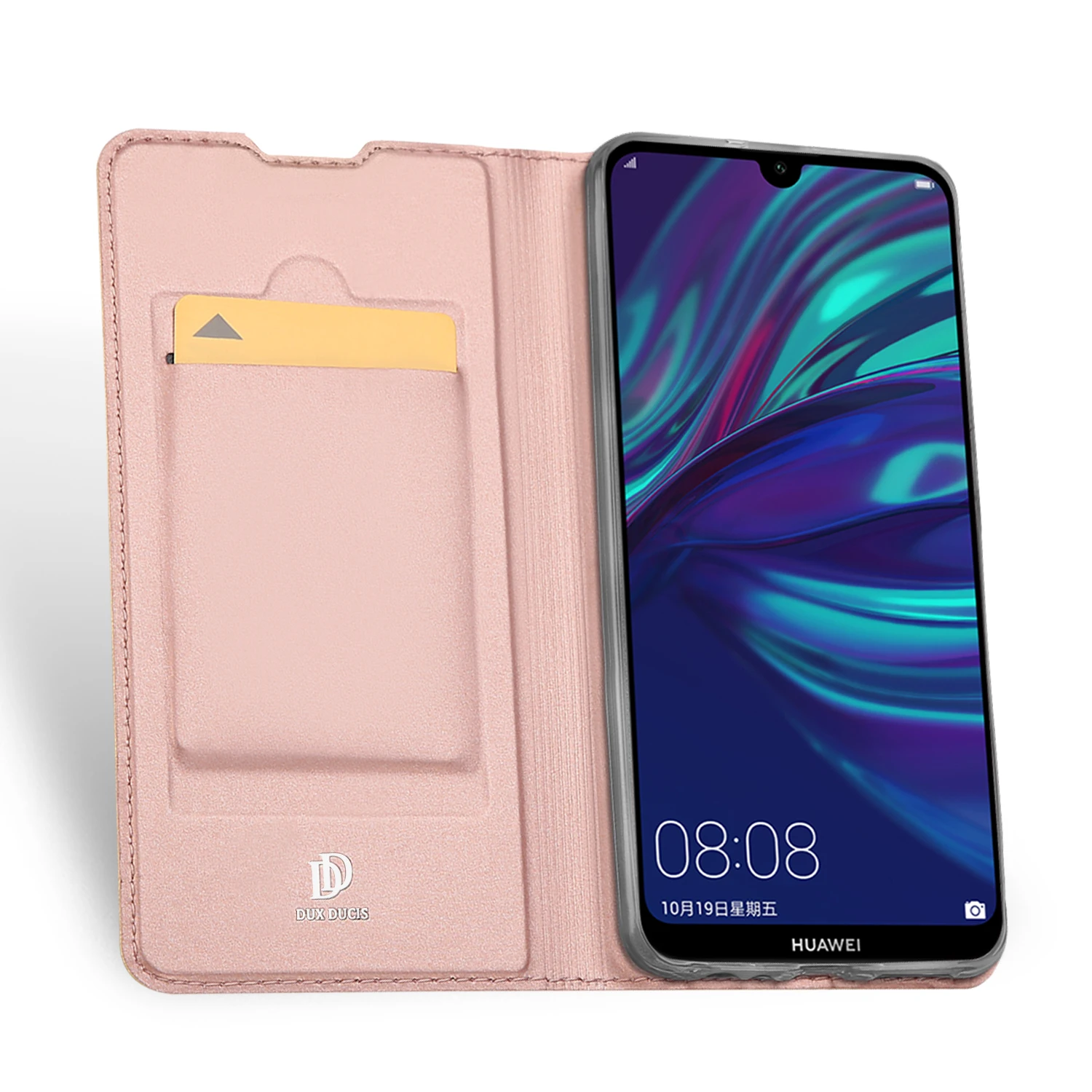 Чехол с откидной крышкой для Huawei P Smart 2019 мягкий бампер из искусственной кожи и ТПУ