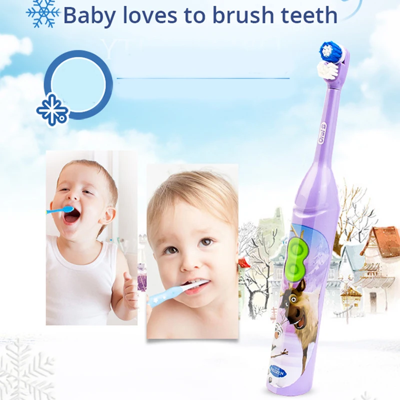 Детская Водонепроницаемая электрическая зубная щетка Oral B 3010 с питанием от