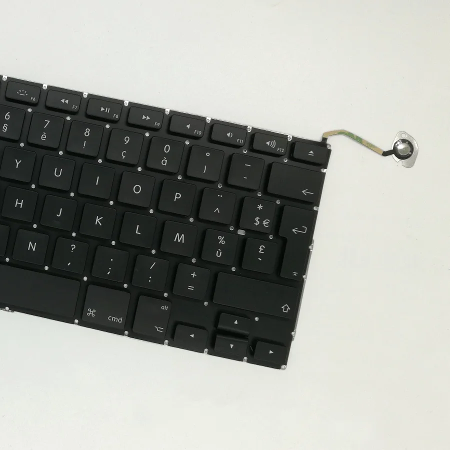 Новая Французская клавиатура с винтовой подсветкой для Macbook Pro 15 дюймов A1286 2009 2010