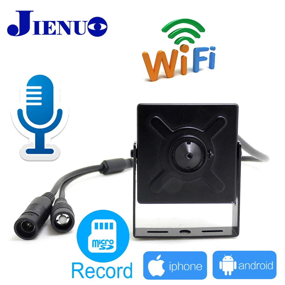 Мини Ip камера JIENU для системы видеонаблюдения Wi Fi 720/960/1080P|Камеры видеонаблюдения|