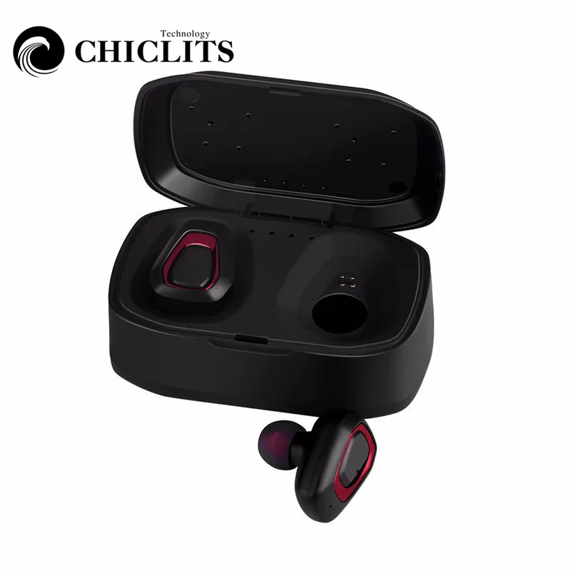 CHICLITS A7 TWS Wireless Bluetooth Earphone v4.2 Stereo Lightweight Handfree Sports Earbuds With Charging Box For Iphone Android |
