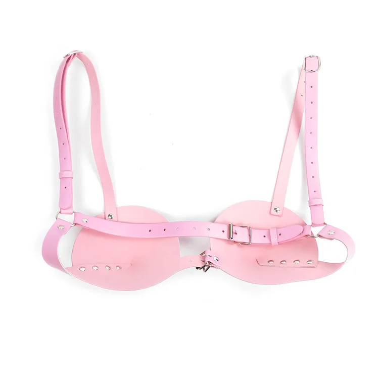 Sexy Costumes Bra Artificial Leather Belt Bondage Sex Toy lingerie sexy hot erotic Black Red Pink | Тематическая одежда и