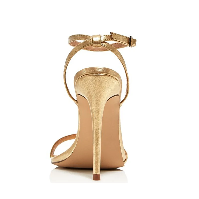 Бренд Золотые женские сандалии Женская летняя обувь на высоком каблуке каждый