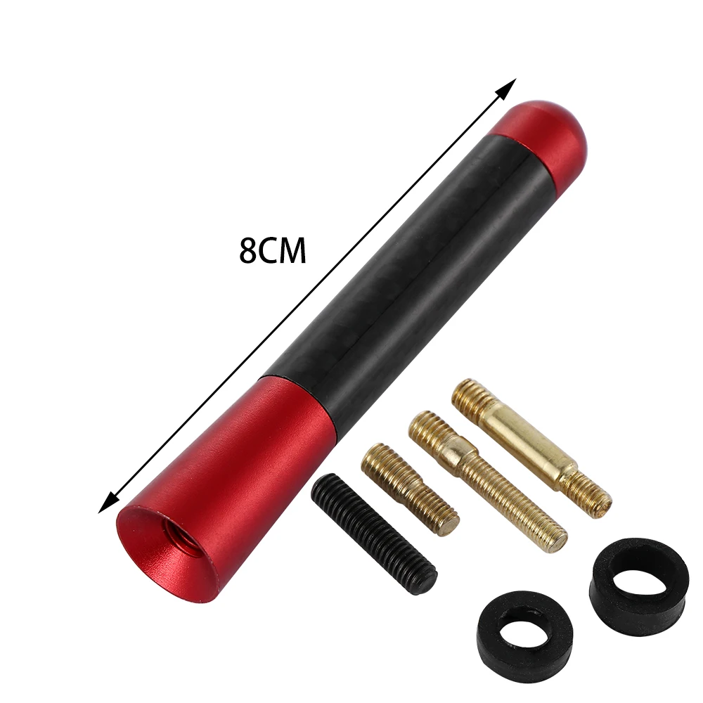 Carbon Fiber Metal Short Modified Radio Antenna for Universal Car Kit Exterior Parts Aerials | Автомобили и мотоциклы