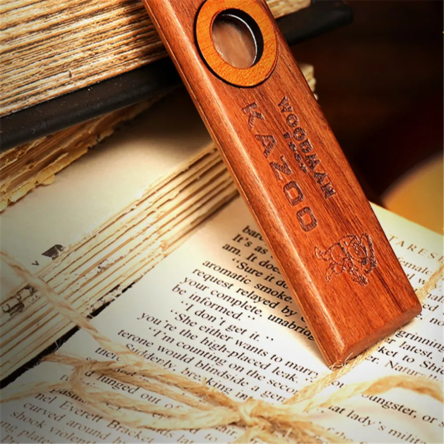 Популярные Ретро Деревянная гармоника Kazoo orff инструменты Гавайские гитары