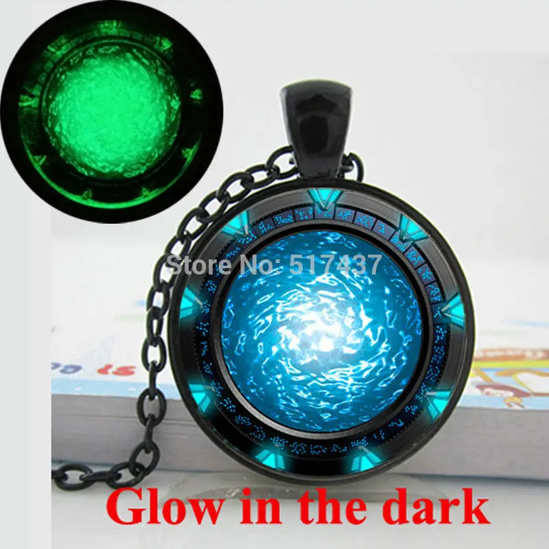 Светится в темноте Цепочки и ожерелья подвески Звёздные Врата портал Атлантис с