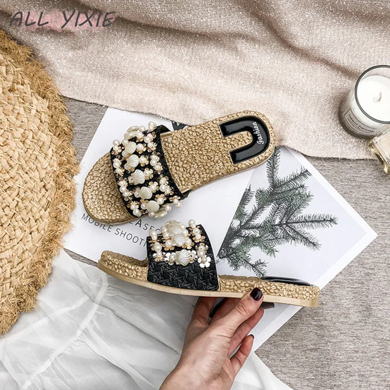 Все YIXIE2019 летние новые женские сандалии и шлепанцы модные дикие повседневные