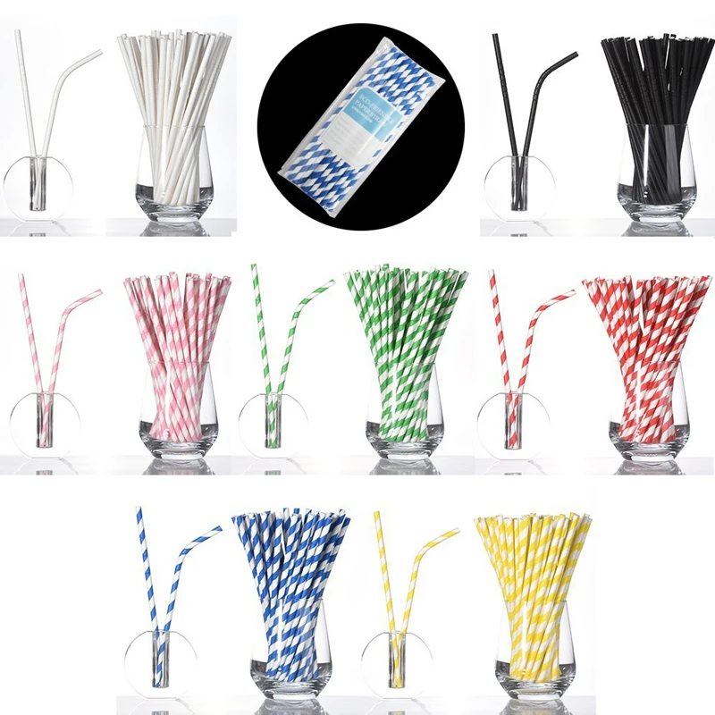 

25pcs Environmental Protection Straw Eco Friendly Соломенная Сумка Bendable Eco-friendly Paper Wood Straw Recyclable Straw