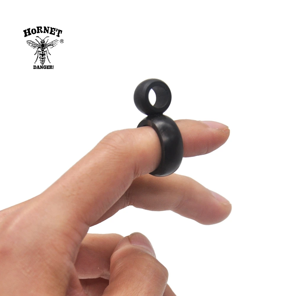 HORNET эбенового дерева кольцо дизайн палец ручной стойки Клип держатель для