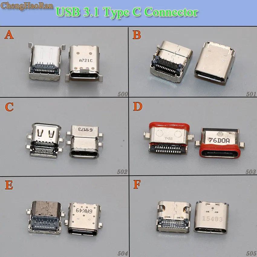 ChengHaoRan USB 3 1 Тип C разъем Гнездовой язычок версия гнездовой разъем|Соединители| |