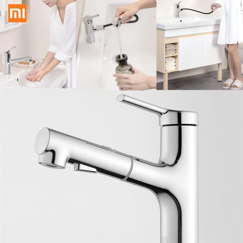 Смеситель для ванной комнаты M Xiaomi mijia смеситель раковины с вытягивающим