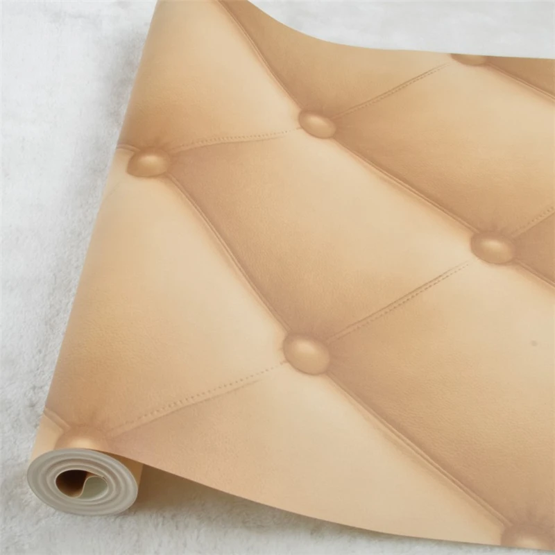

wellyu обои Realistic European style bag bedroom bedside background wallpaper living room sofa wall simple grid video wallpapers
