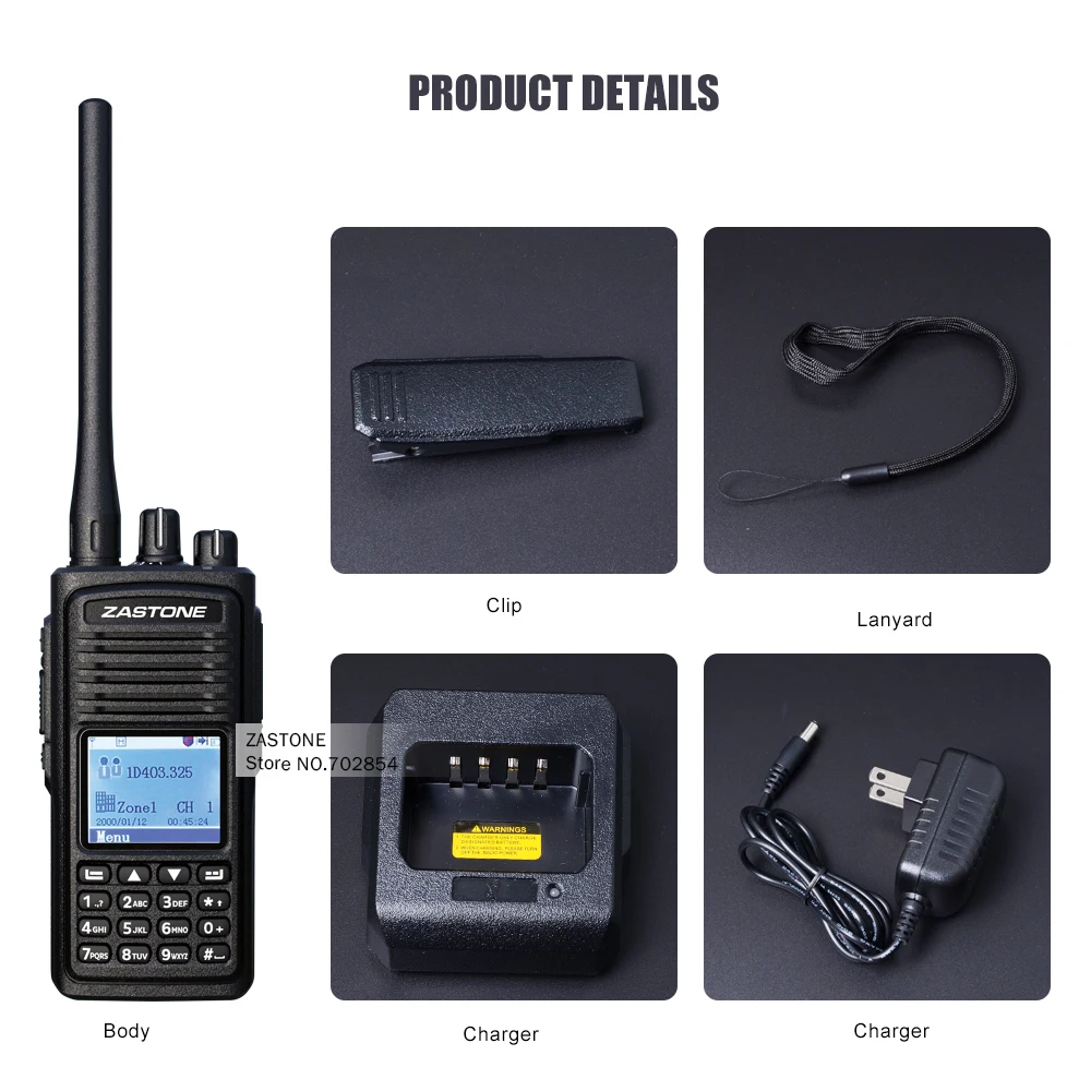 Zastone ZT D900 двухстороннее радио UHF 400 480 мГц DMR цифровое 1000 каналов цифрового
