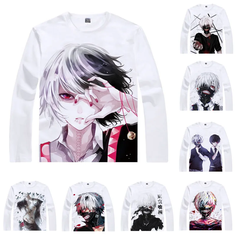 Мужская футболка COOLPRINT Ken Kaneki Haise Sasaki Токийский Гуль футболки с длинным рукавом