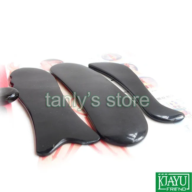 Массажный инструмент Gua sha beauty plate 100% Ox Horn (подарочная коробка красоты и диаграмма