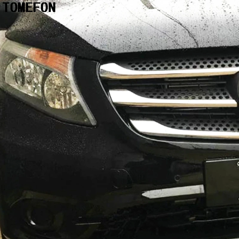 Хромированный АБС пластик TOMEFON для Benz VITO V Class Viano Valente Metris 2014 2015 2016 2017 передняя