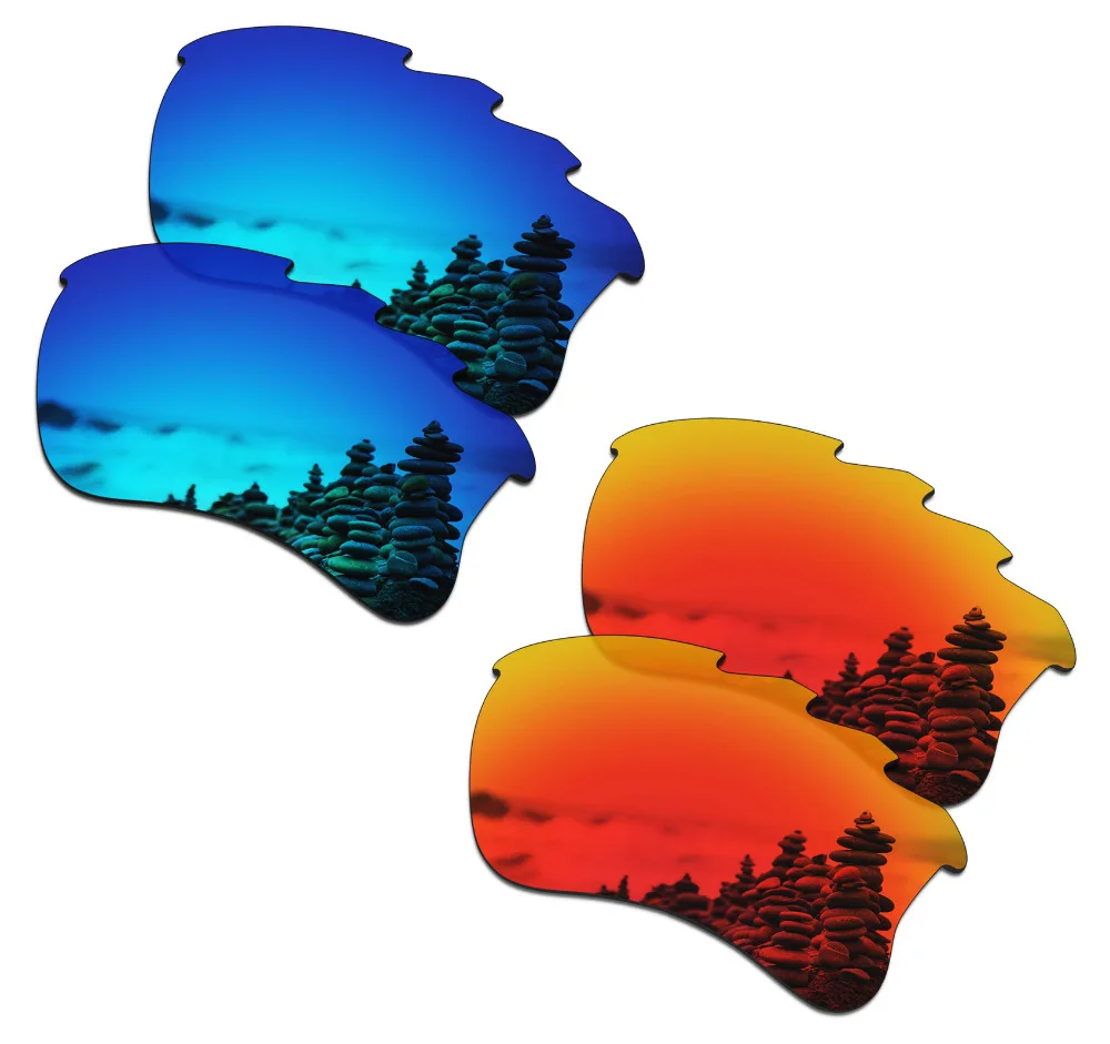 2 пары поляризованных солнцезащитных очков SmartVLT Сменные линзы для Oakley Flak Jacket XLJ